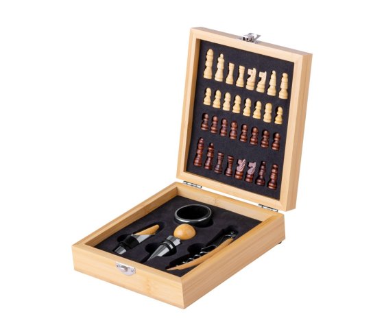 Paluk sakk és bor szett