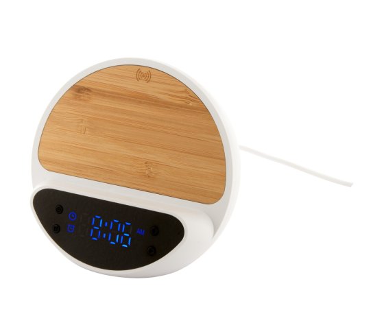 Rabolarm ébresztőóra vezeték nélküli töltővel