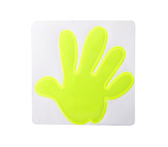 Astana fényvisszaverő matrica, kéz