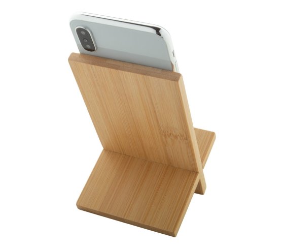 Gibba bambusz mobiltelefon tartó