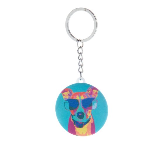 KeyBadge RPET Mini kitűzős RPET kulcstartó