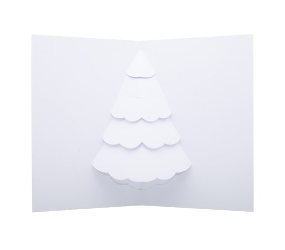 Dimensions 3D karácsonyi képeslap, karácsonyfa