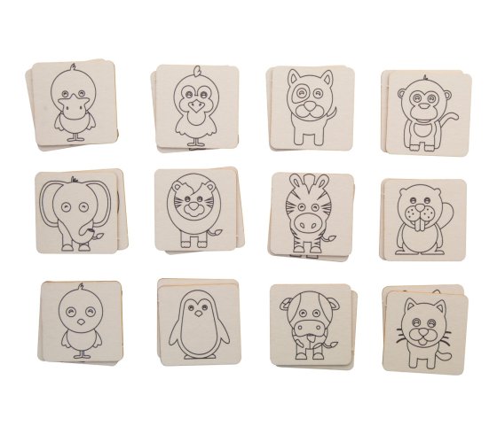 Colormor színezős memóriajáték, állatok