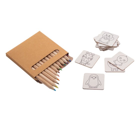 Colormor színezős memóriajáték, állatok