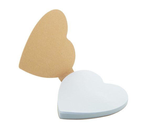 CreaStick Heart Eco egyediesíthető öntapadós jegyzettömb