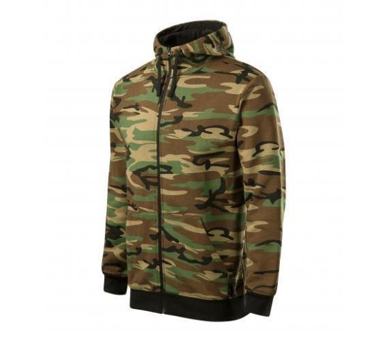 Camo Zipper Felső férfi