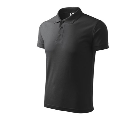 Pique Polo Galléros póló férfi, antracit melírozott szín, XL méret