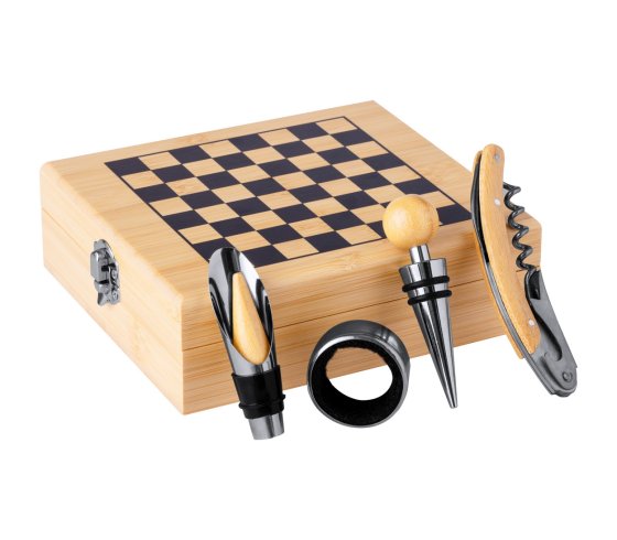 Paluk sakk és bor szett