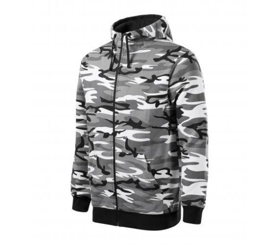 Camo Zipper Felső férfi