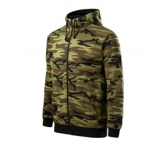 Camo Zipper Felső férfi