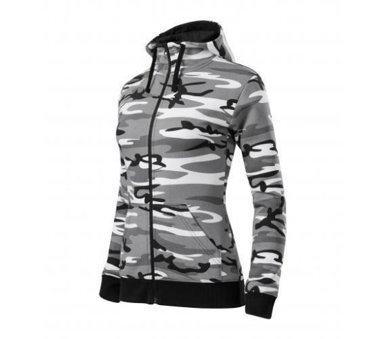Camo Zipper Felső női