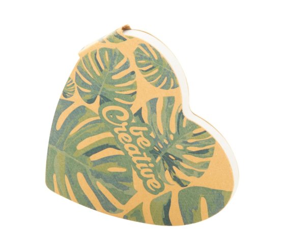 CreaStick Heart Eco egyediesíthető öntapadós jegyzettömb