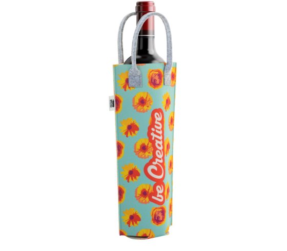 CreaFelt Vino egyediesíthető RPET boros ajándéktáska