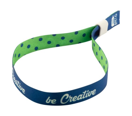 SuboWrist RPET egyedi fesztivál karszalag